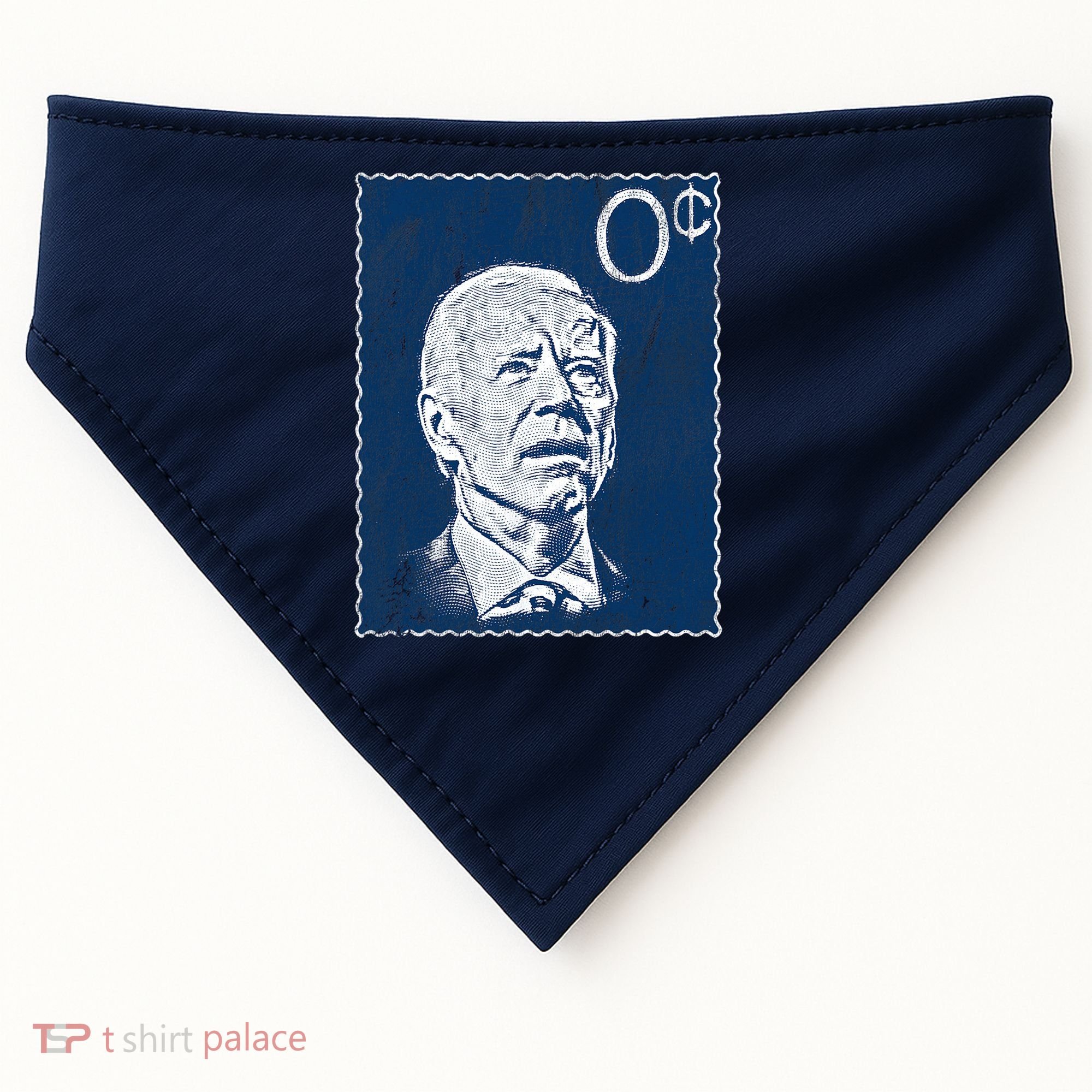 Biden Zero Cents Stamp 0 President Joe USA-Made Doggie Bandana