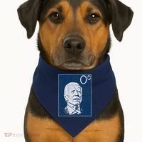 Biden Zero Cents Stamp 0 President Joe USA-Made Doggie Bandana thumb 1