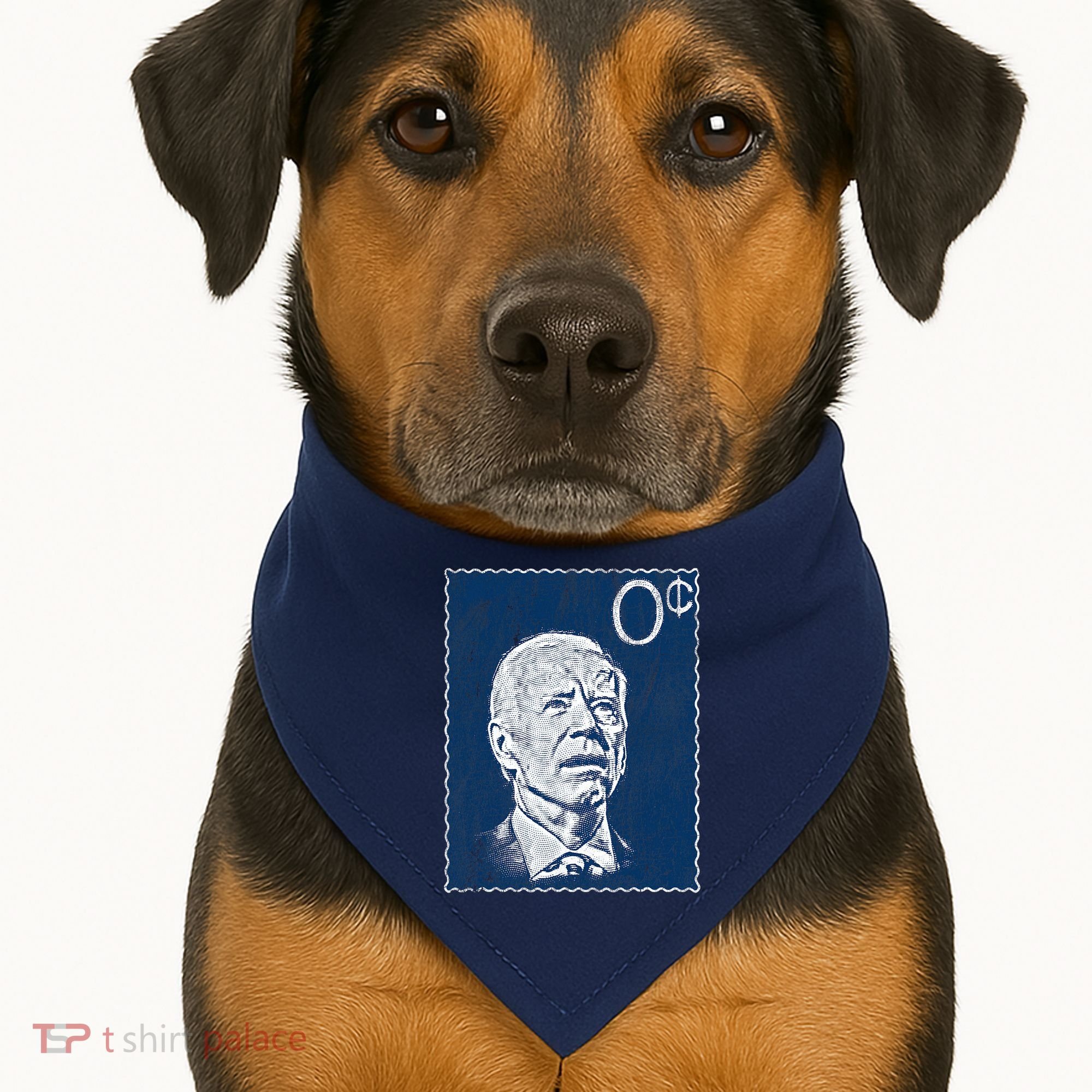 Biden Zero Cents Stamp 0 President Joe USA-Made Doggie Bandana