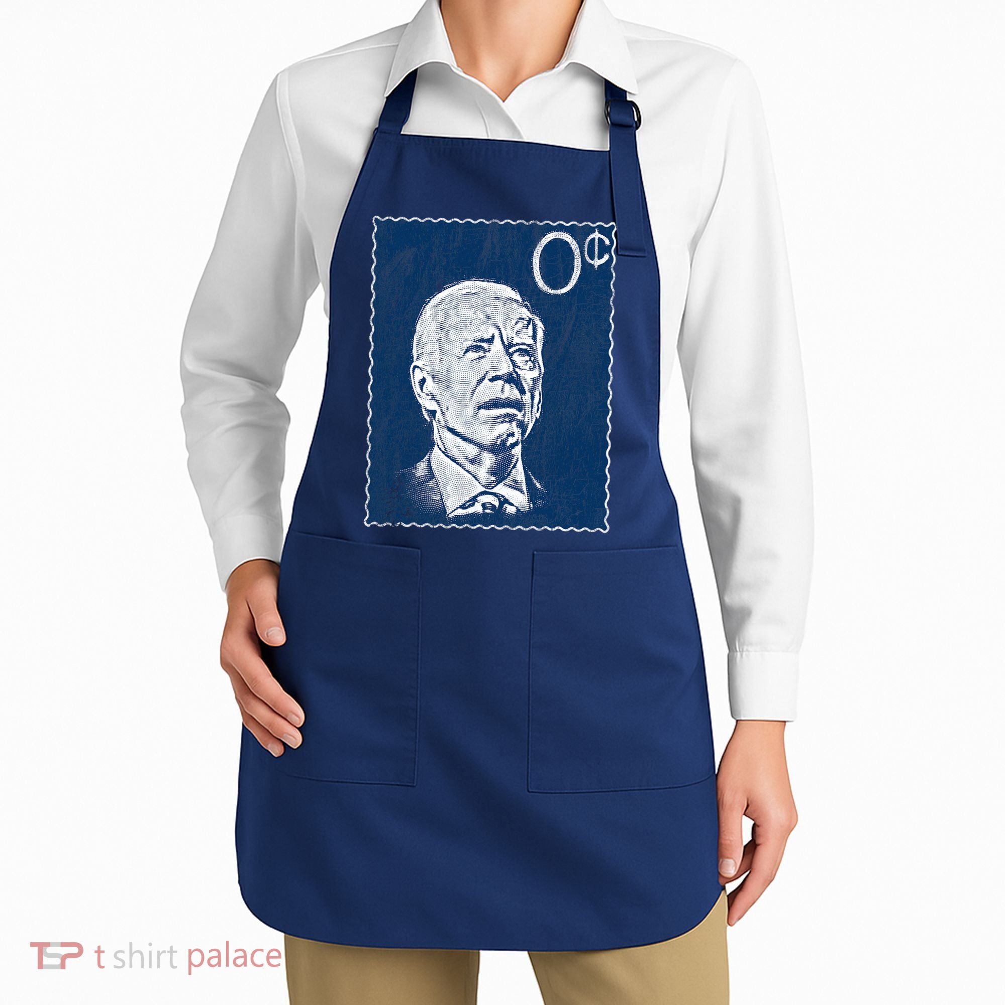 Biden Zero Cents Stamp 0 President Joe Apron