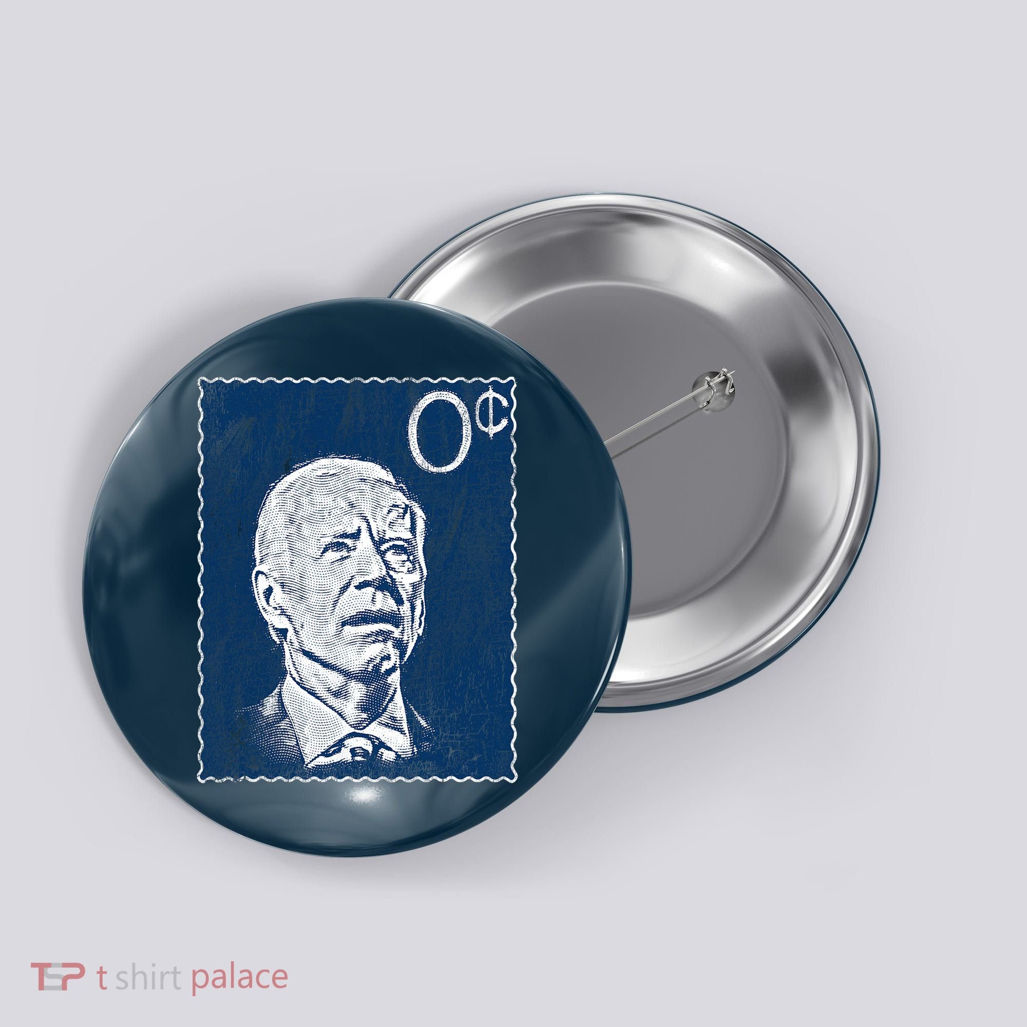 Biden Zero Cents Stamp 0 President Joe Button