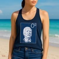Biden Zero Cents Stamp 0 President Joe Women's Tank Top thumb 2