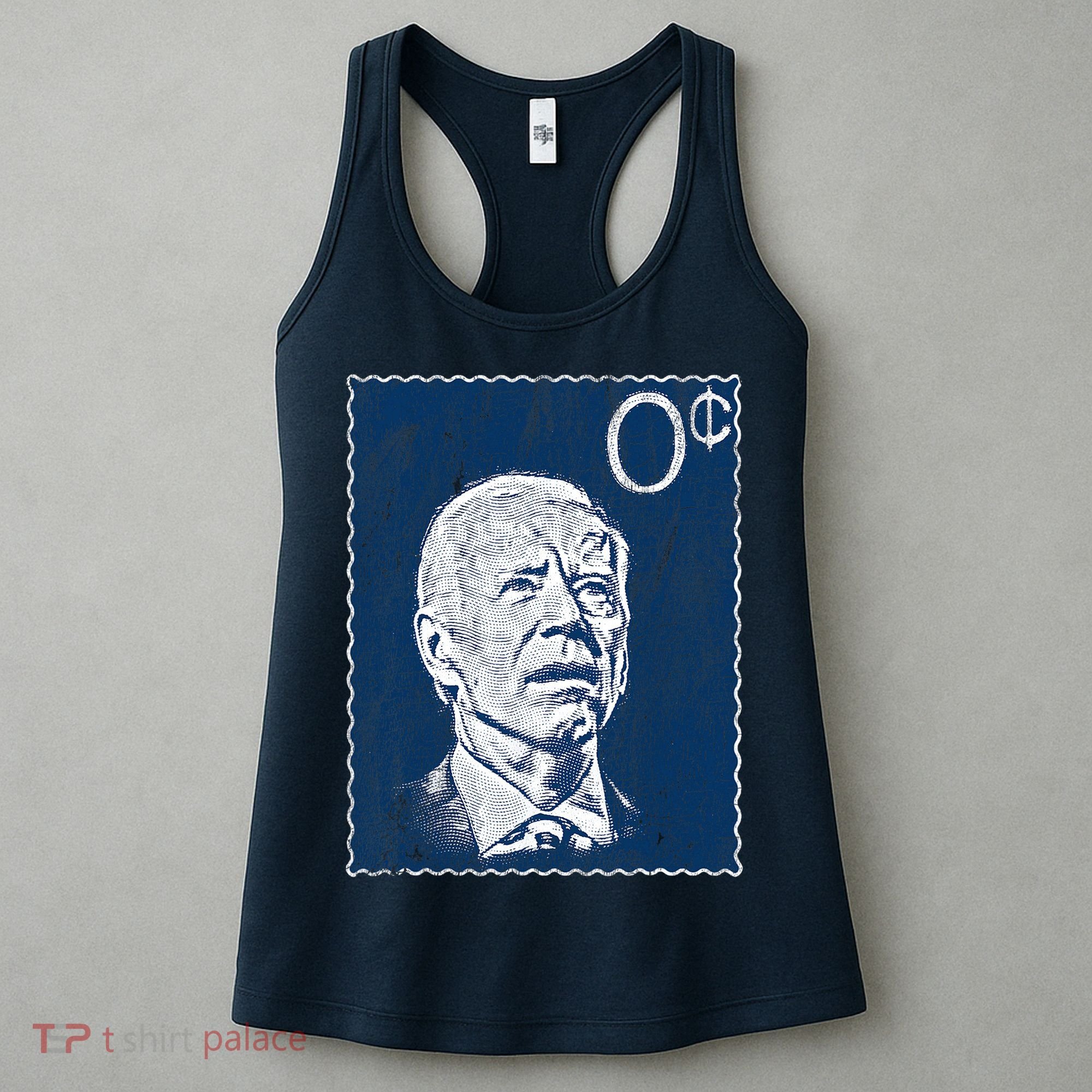 Biden Zero Cents Stamp 0 President Joe Women's Tank Top