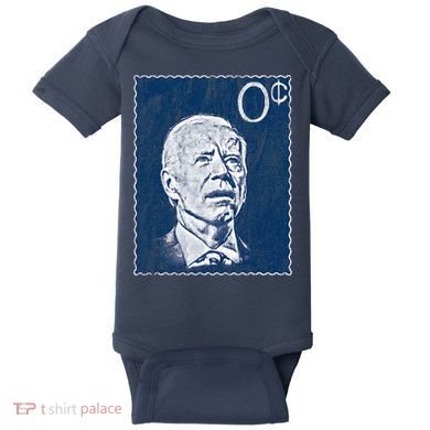 Biden Zero Cents Stamp 0 President Joe Baby Bodysuit