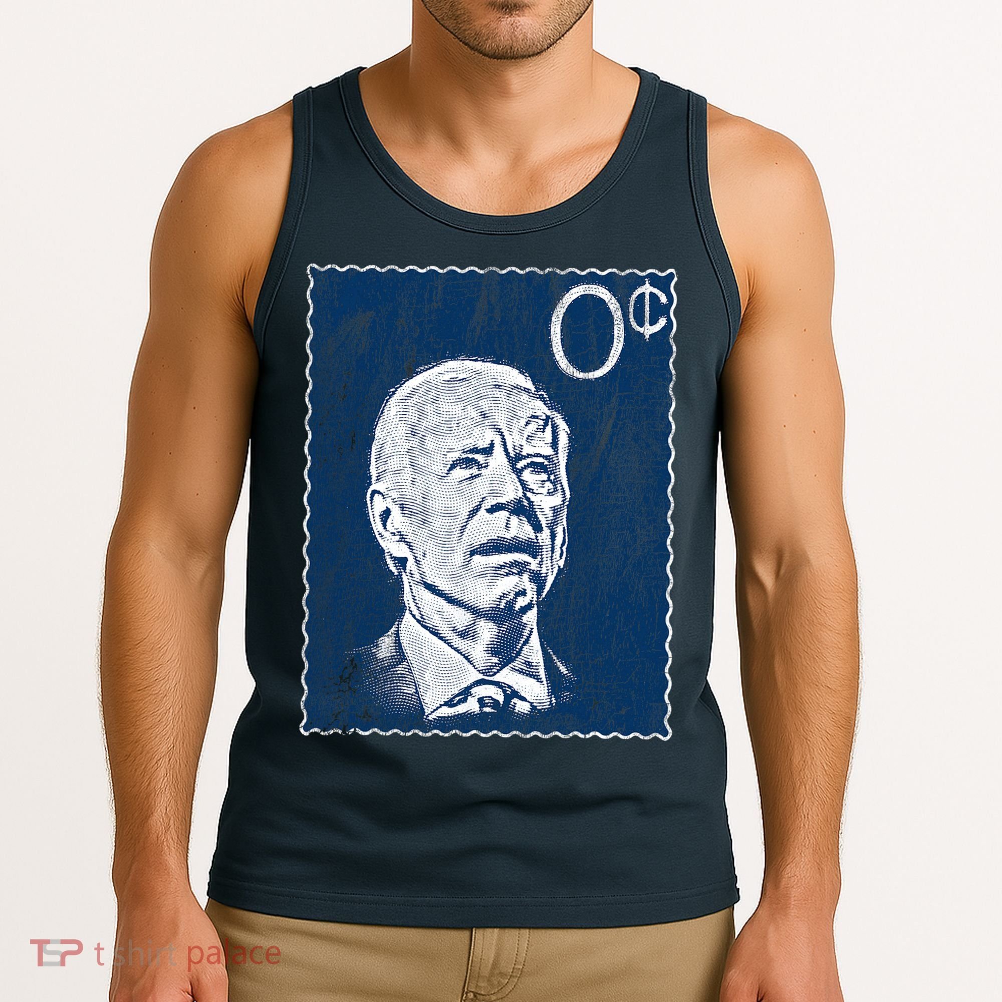 Biden Zero Cents Stamp 0 President Joe Tank Top