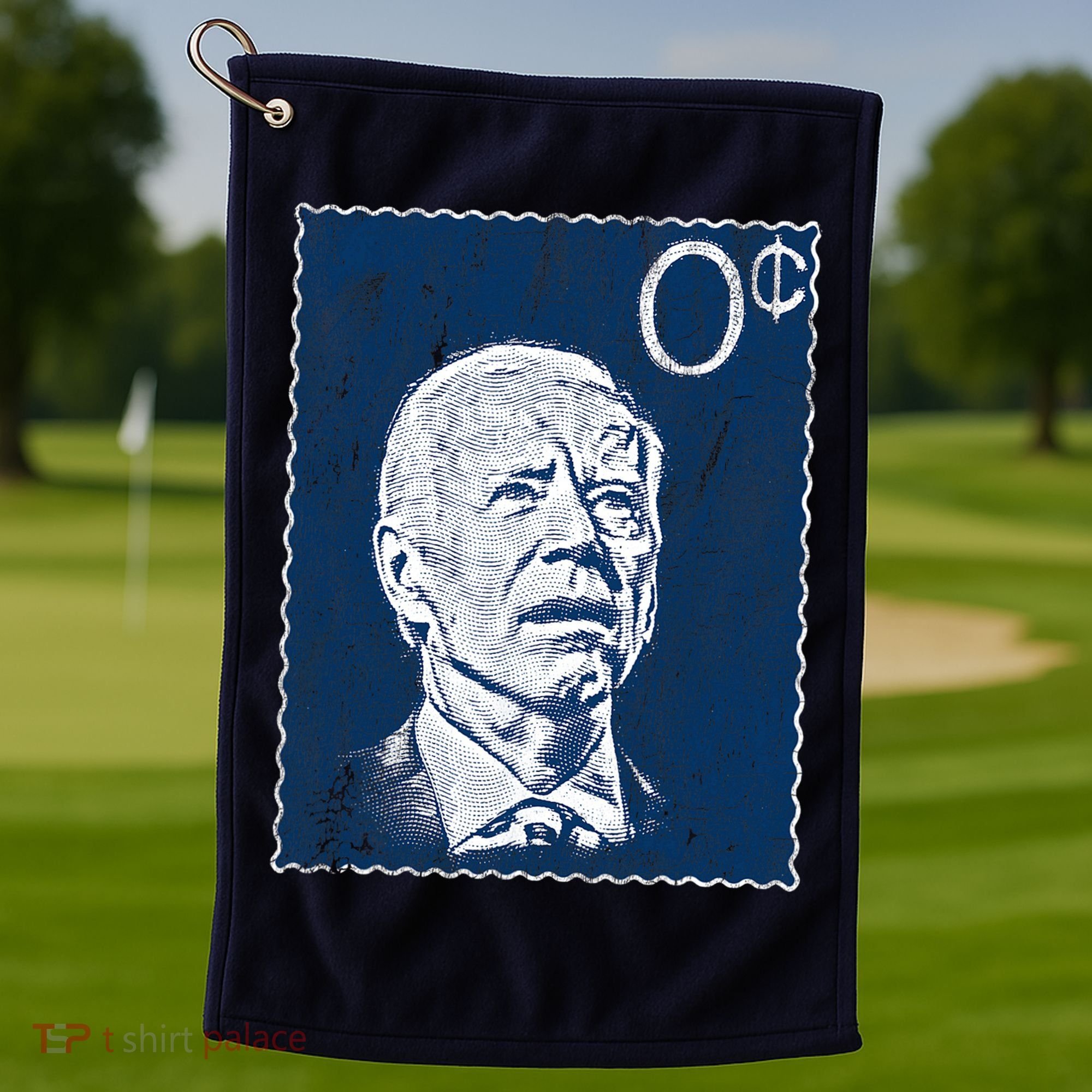 Biden Zero Cents Stamp 0 President Joe Golf Towel
