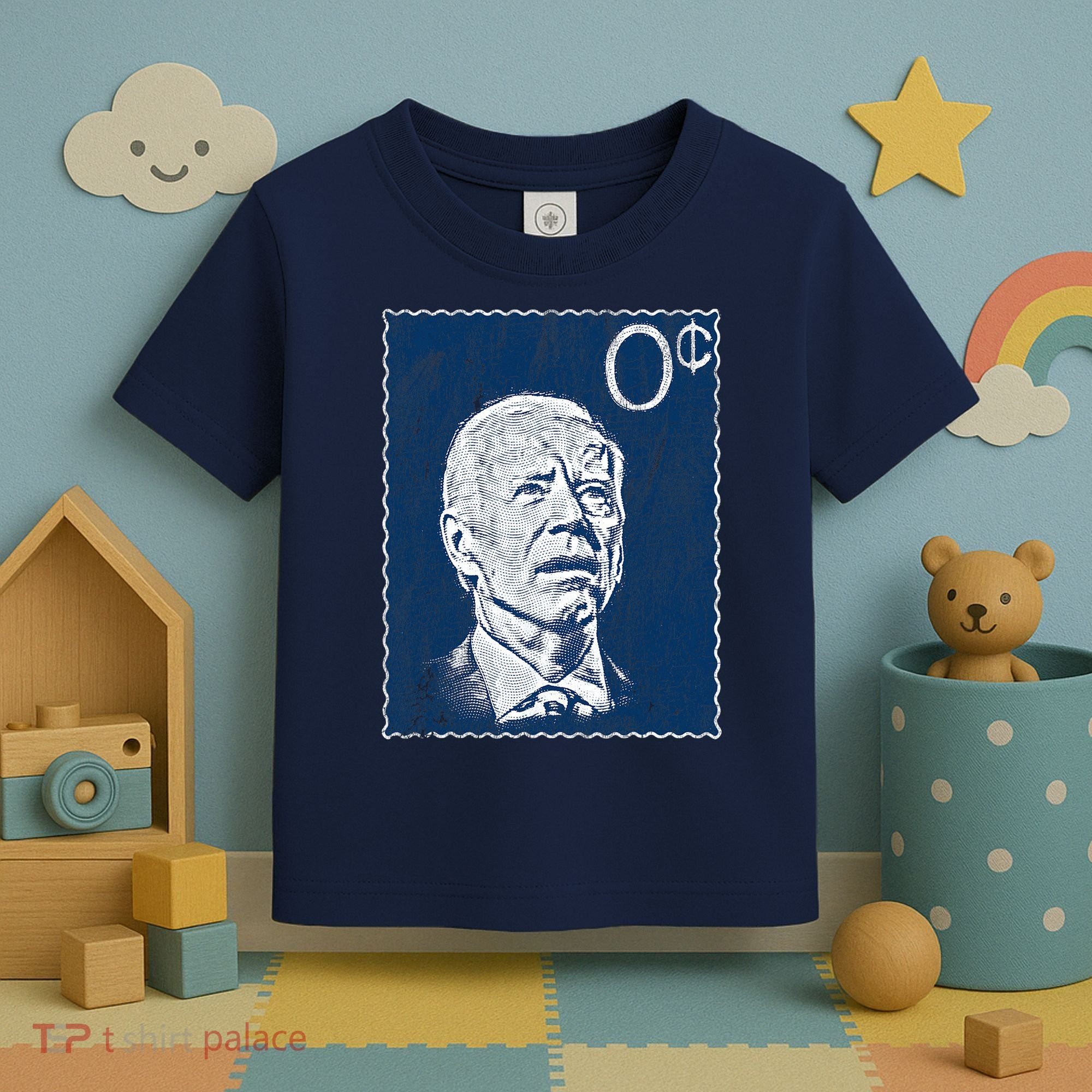 Biden Zero Cents Stamp 0 President Joe Toddler T-Shirt