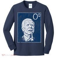 Biden Zero Cents Stamp 0 President Joe Kids Long Sleeve Shirt thumb 0
