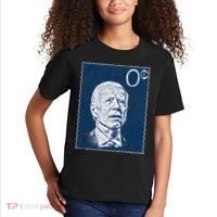 Biden Zero Cents Stamp 0 President Joe Kids T-Shirt thumb 2