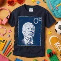 Biden Zero Cents Stamp 0 President Joe Kids T-Shirt thumb 3