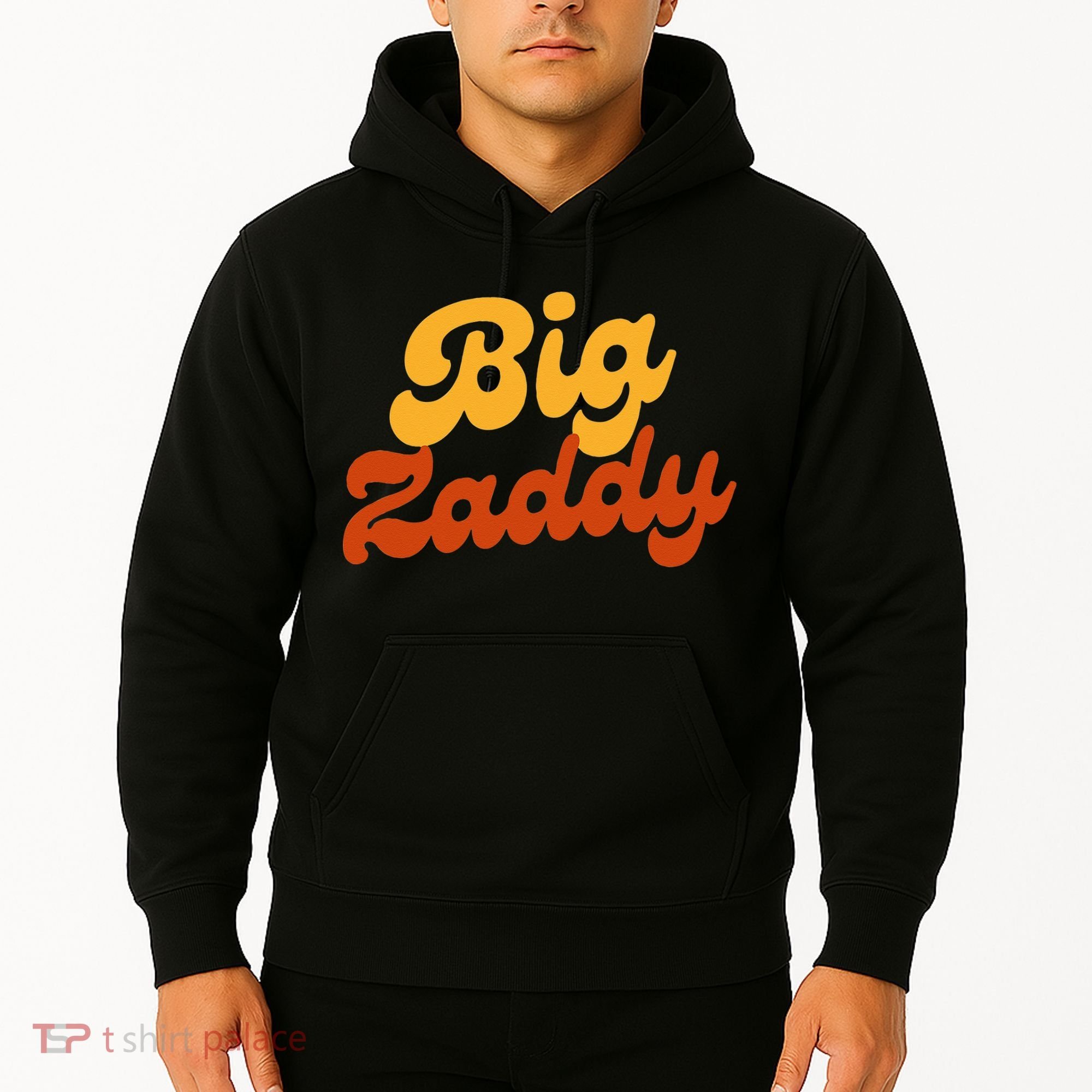 Big Zaddy Fathers Day Gift Present Retro style Hoodie