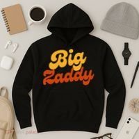 Big Zaddy Fathers Day Gift Present Retro style Hoodie thumb 3