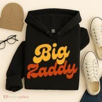 Big Zaddy Fathers Day Gift Present Retro style Hoodie thumb 4