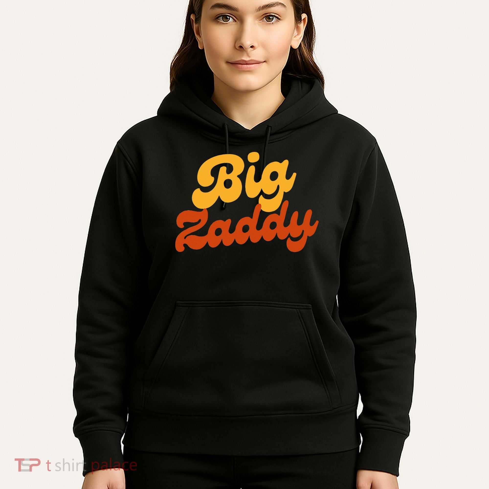 Big Zaddy Fathers Day Gift Present Retro style Hoodie