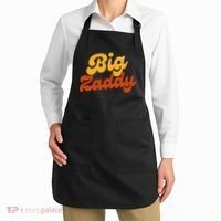 Big Zaddy Fathers Day Gift Present Retro style Apron thumb 2