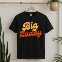 Big Zaddy Fathers Day Gift Present Retro style T-Shirt thumb 2
