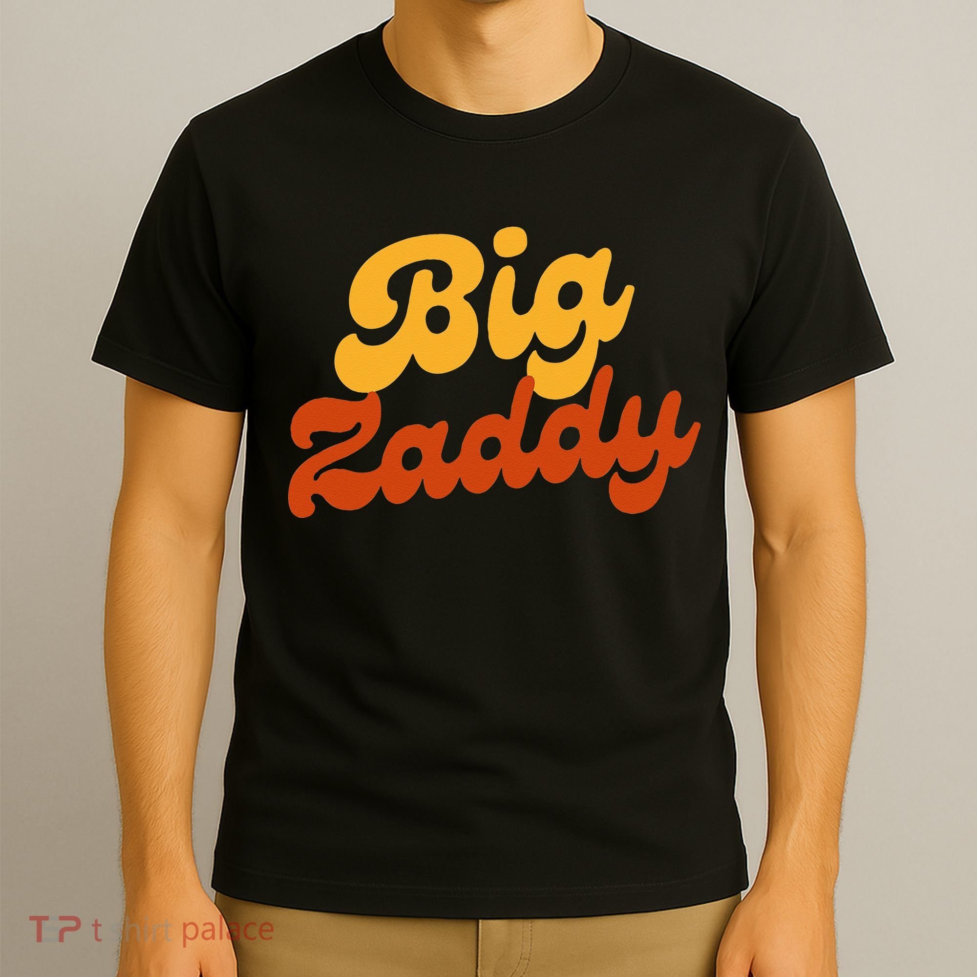 Big Zaddy Fathers Day Gift Present Retro style T-Shirt