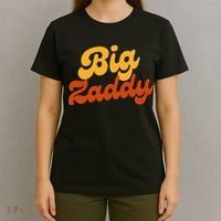 Big Zaddy Fathers Day Gift Present Retro style T-Shirt thumb 4