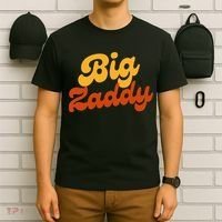 Big Zaddy Fathers Day Gift Present Retro style T-Shirt thumb 6