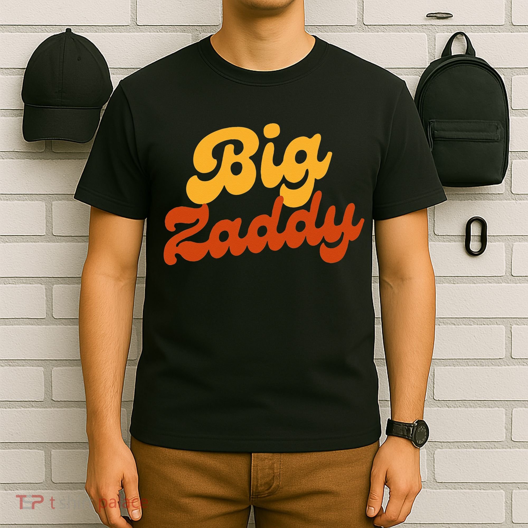 Big Zaddy Fathers Day Gift Present Retro style T-Shirt