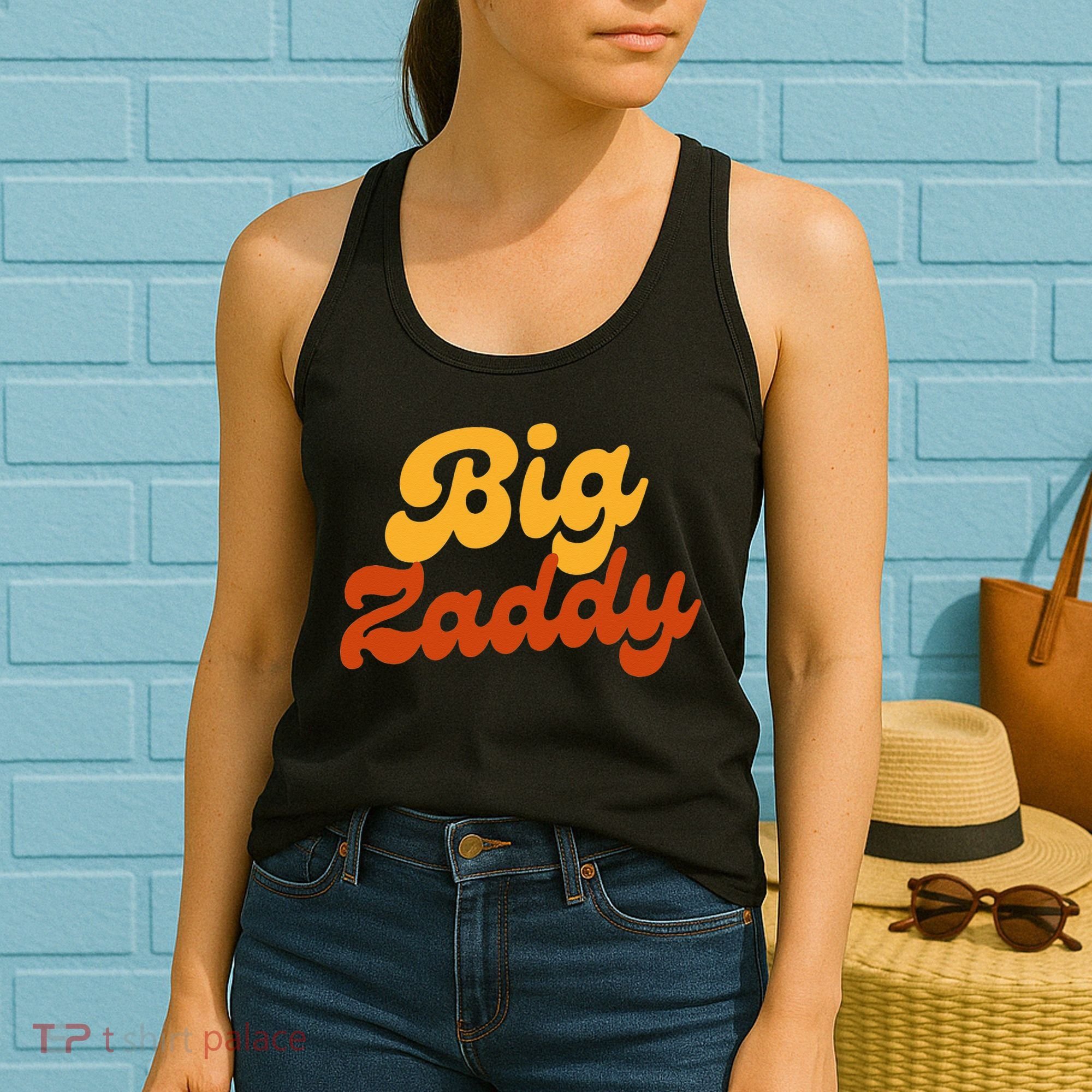 Big Zaddy Fathers Day Gift Present Retro style Women's Tank Top