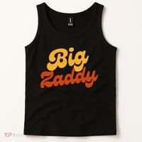 Big Zaddy Fathers Day Gift Present Retro style Tank Top thumb 2