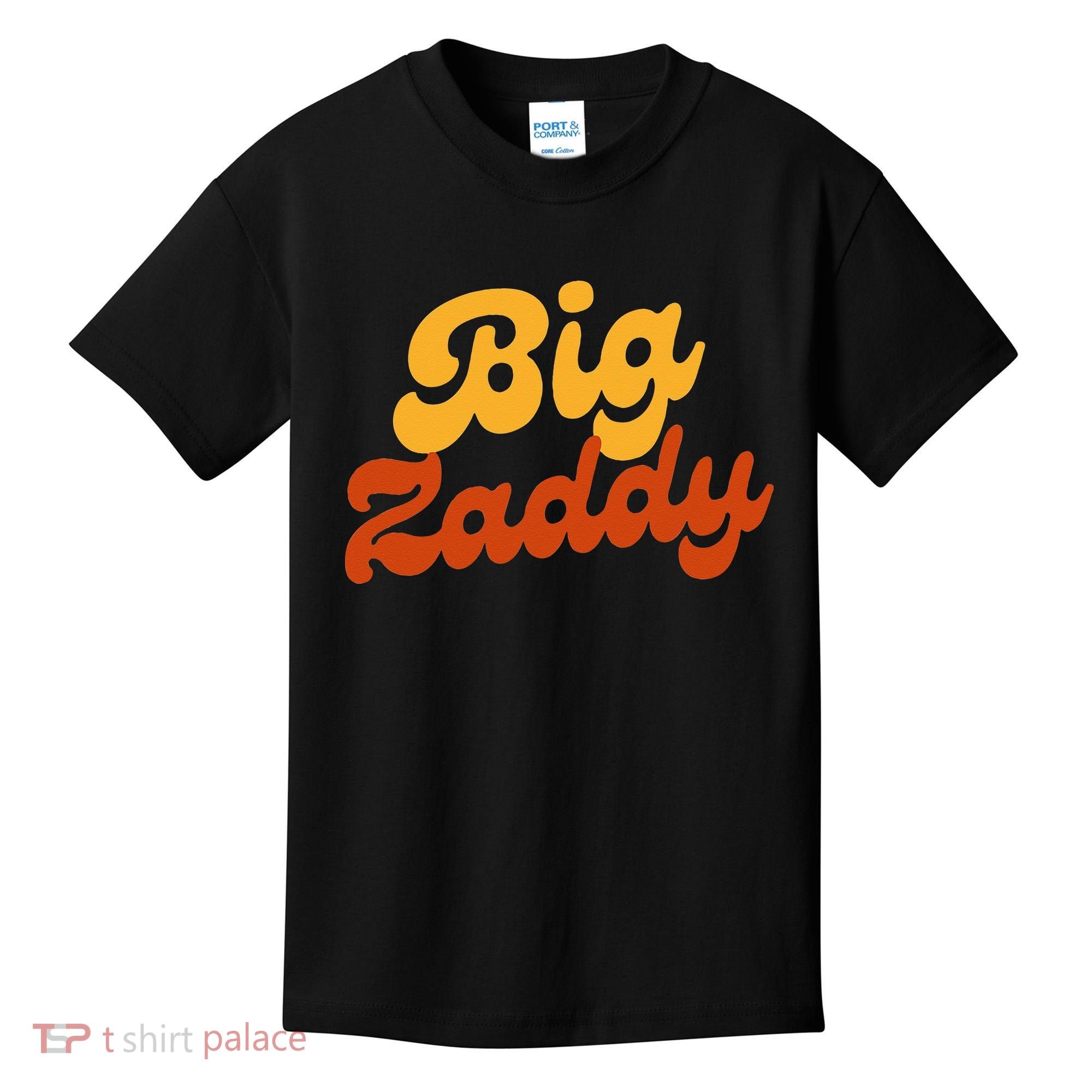 Big Zaddy Fathers Day Gift Present Retro style Kids T-Shirt