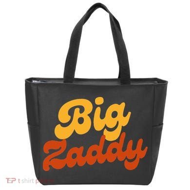 Big Zaddy Fathers Day Gift Present Retro style Tote Bag