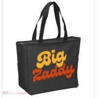 Big Zaddy Fathers Day Gift Present Retro style Tote Bag thumb 2