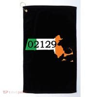 Charlestown 02129 Irish Flag Great Gift Golf Towel thumb 0