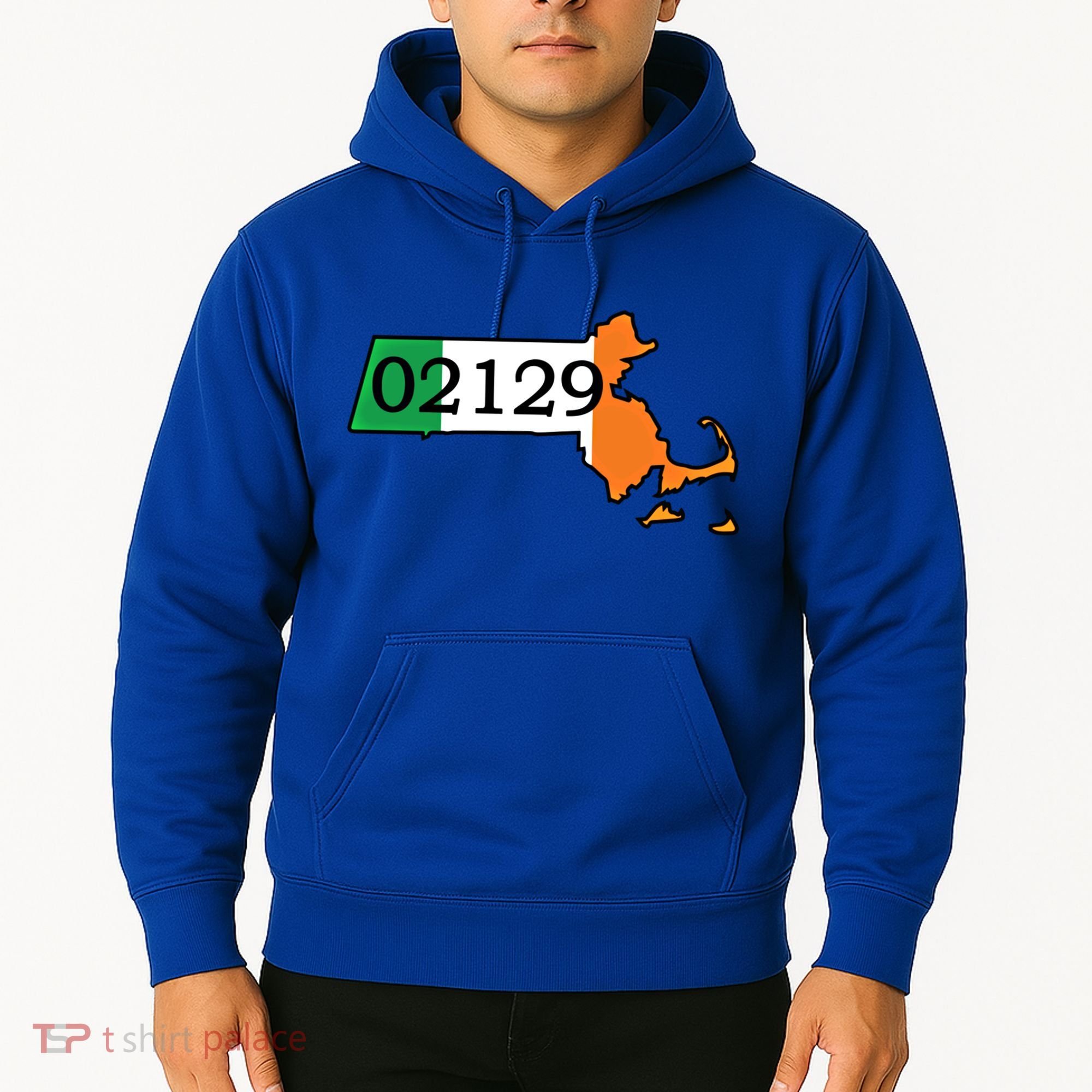 Charlestown 02129 Irish Flag Great Gift Hoodie