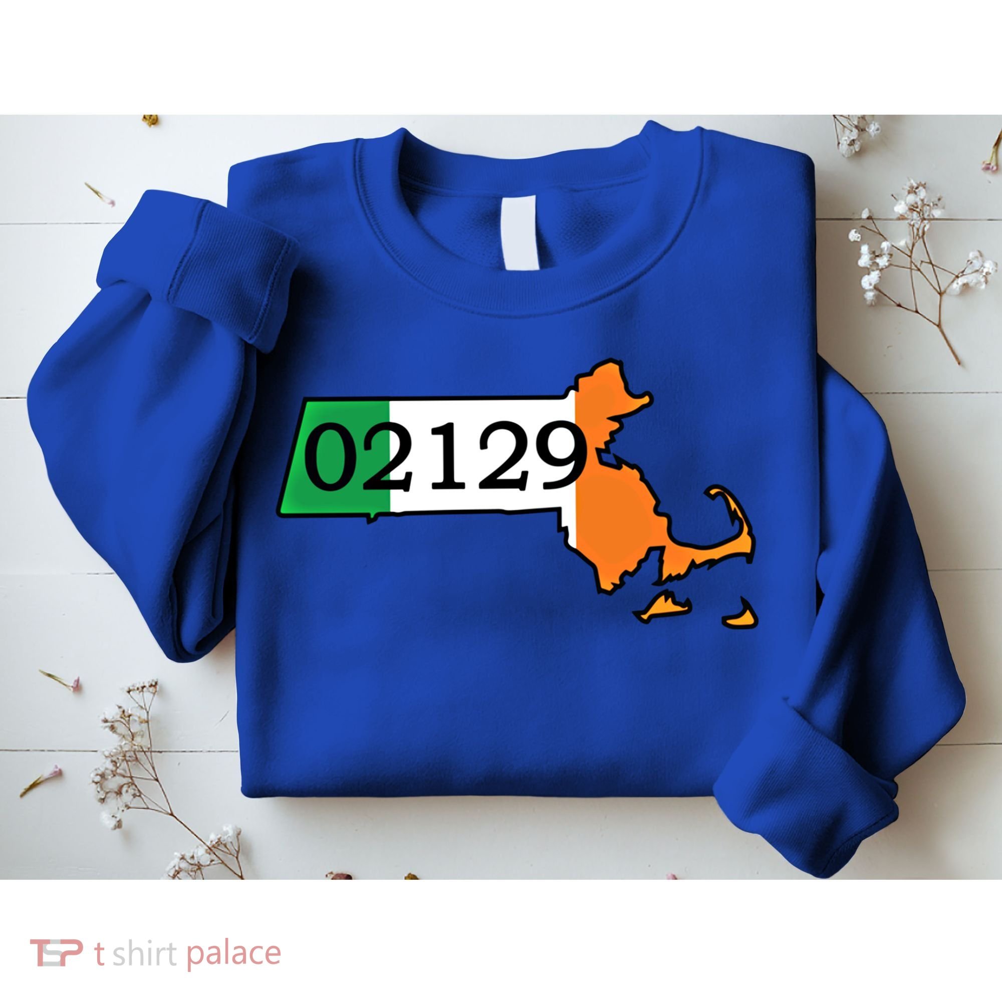 Charlestown 02129 Irish Flag Great Gift Sweatshirt