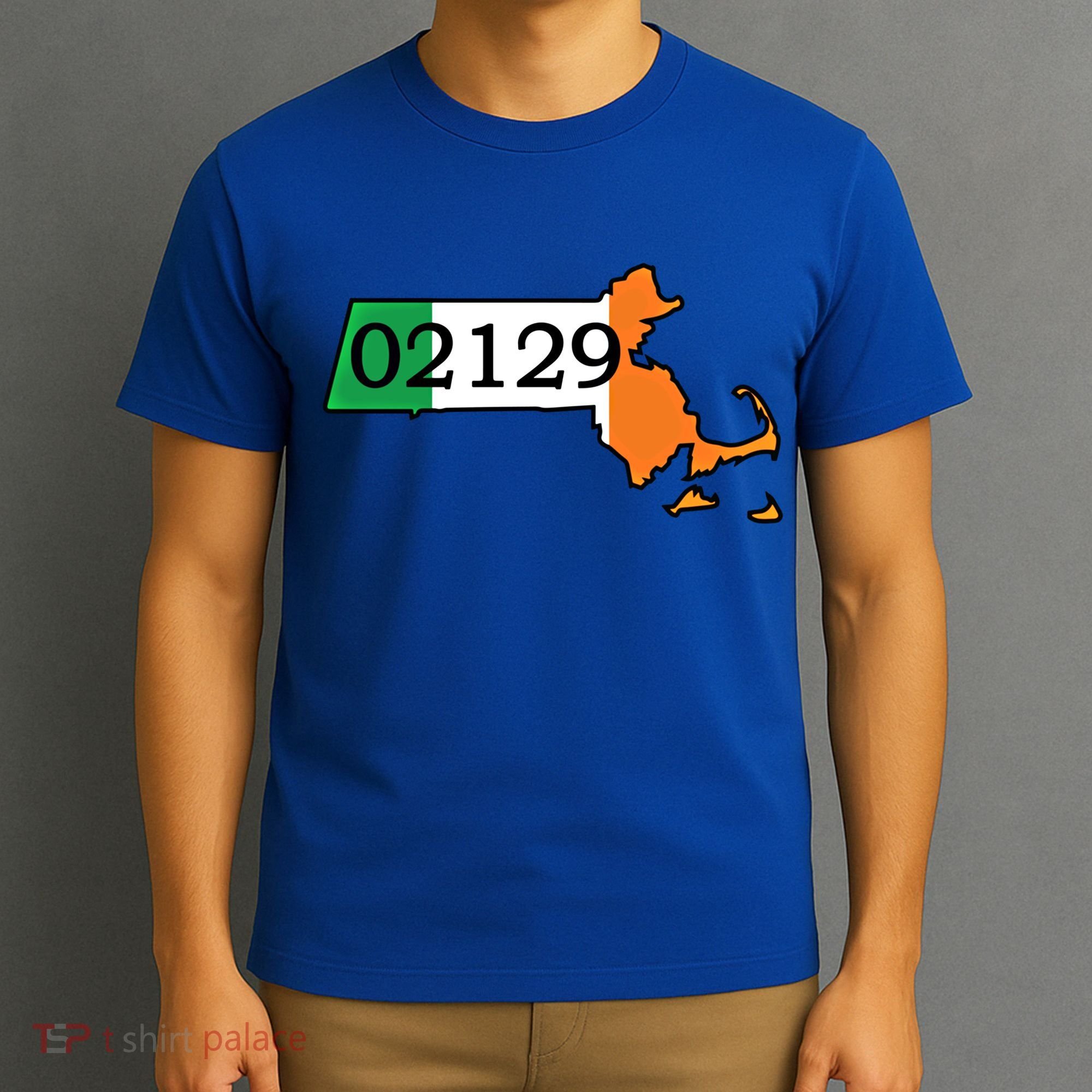 Charlestown 02129 Irish Flag Great Gift T-Shirt