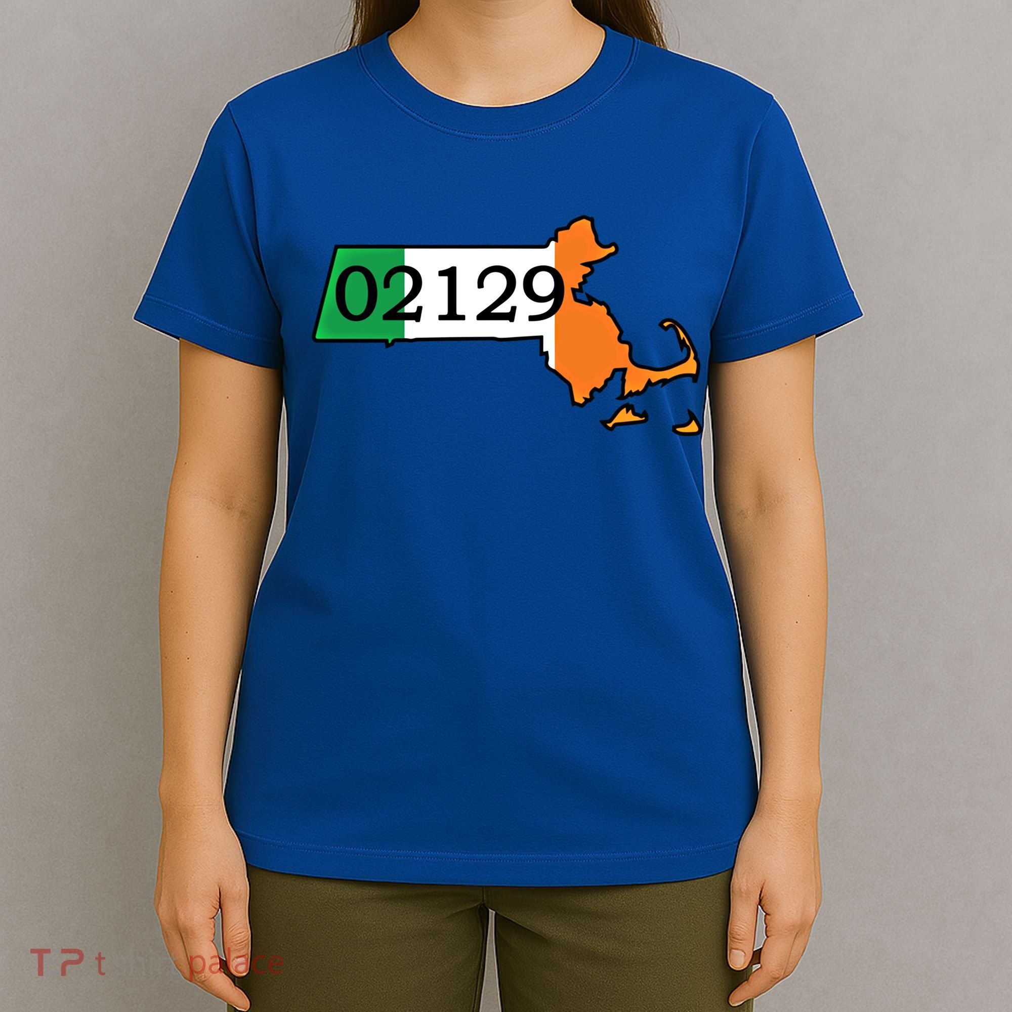 Charlestown 02129 Irish Flag Great Gift T-Shirt