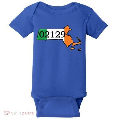 Charlestown 02129 Irish Flag Great Gift Baby Bodysuit