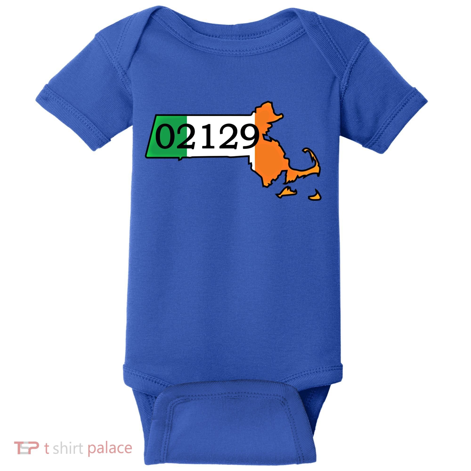 Charlestown 02129 Irish Flag Great Gift Baby Bodysuit