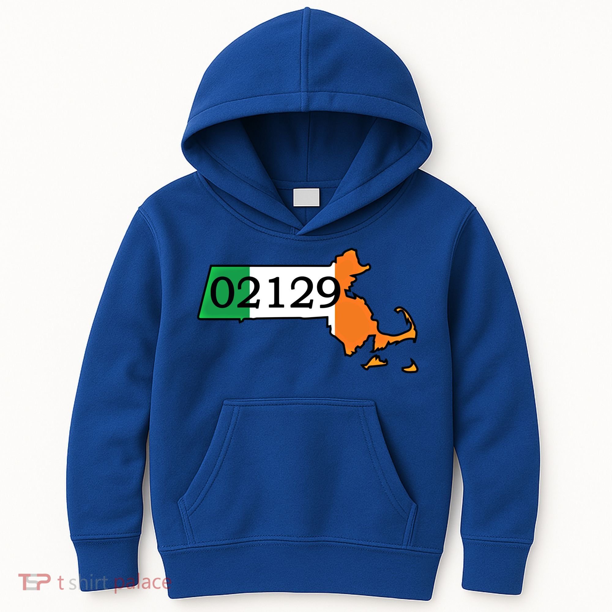 Charlestown 02129 Irish Flag Great Gift Kids Hoodie
