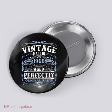 Classic 1968 Birthday Gift Button