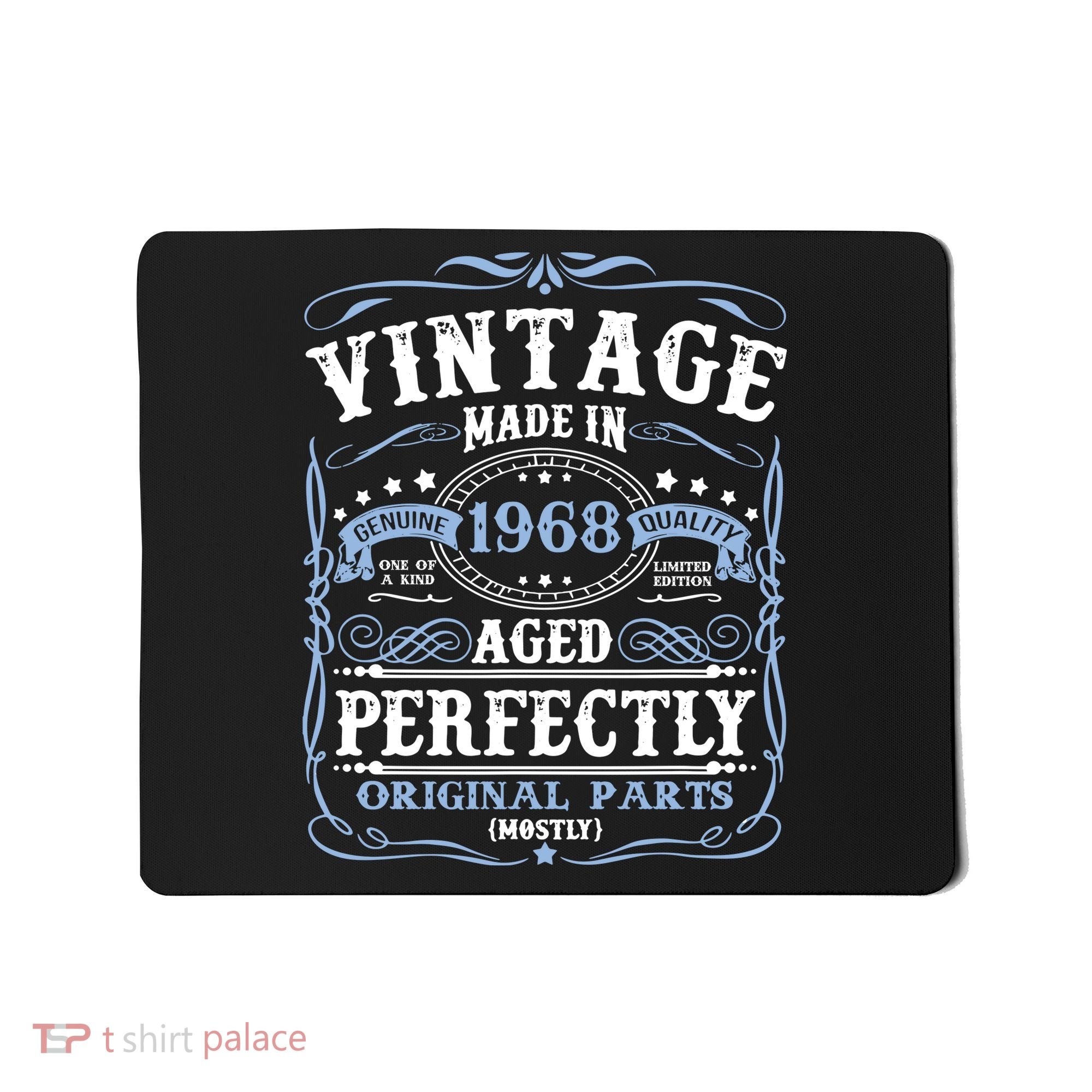 Classic 1968 Birthday Gift Mousepad