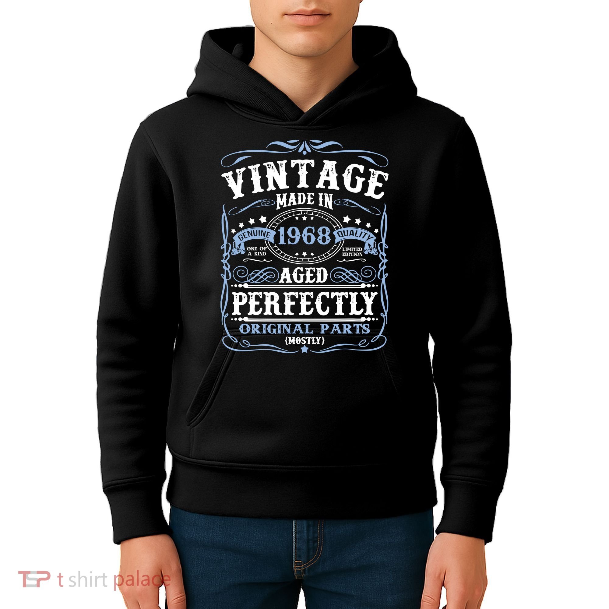 Classic 1968 Birthday Gift Kids Hoodie