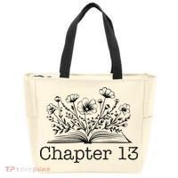 Cute 13th Birthday Chapter 13 Nager Book Lover Tote Bag thumb 0