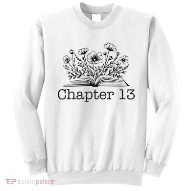 Cute 13th Birthday Chapter 13 Nager Book Lover Sweatshirt