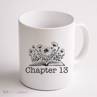 Cute 13th Birthday Chapter 13 Nager Book Lover Coffee Mug thumb 1