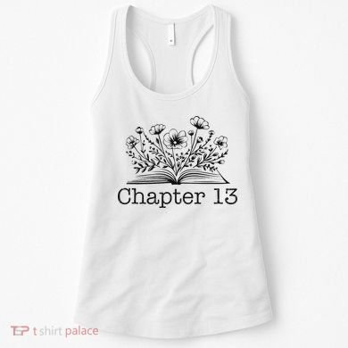 Cute 13th Birthday Chapter 13 Nager Book Lover Women's Tank Top