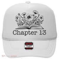 Cute 13th Birthday Chapter 13 Nager Book Lover Hat thumb 0