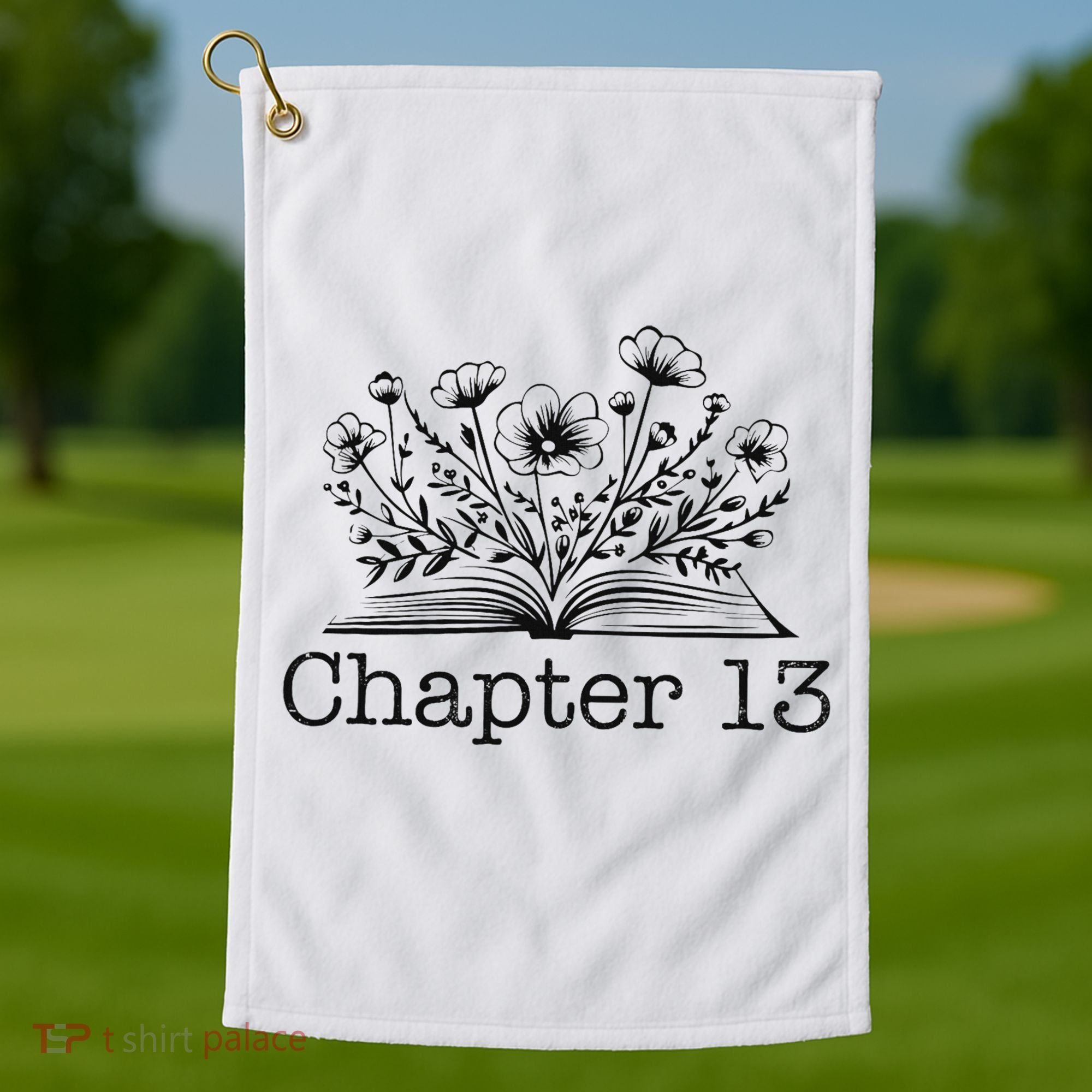 Cute 13th Birthday Chapter 13 Nager Book Lover Golf Towel