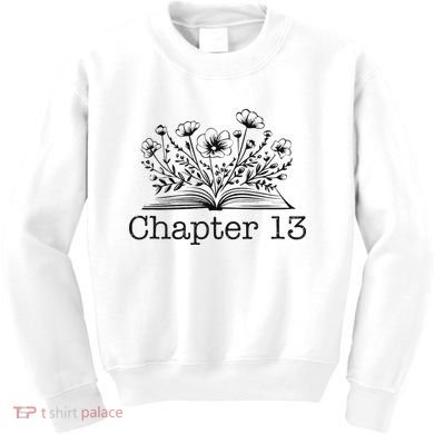 Cute 13th Birthday Chapter 13 Nager Book Lover Kids Sweatshirt