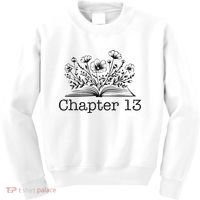 Cute 13th Birthday Chapter 13 Nager Book Lover Kids Sweatshirt thumb 0