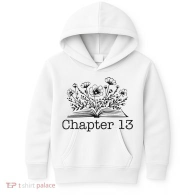 Cute 13th Birthday Chapter 13 Nager Book Lover Kids Hoodie