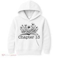 Cute 13th Birthday Chapter 13 Nager Book Lover Kids Hoodie thumb 0